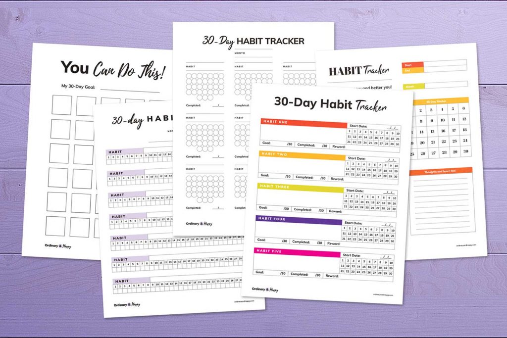 Habit Tracker Printables Image