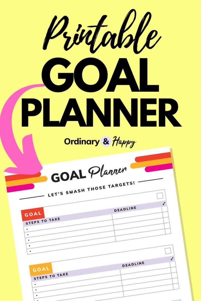 Printable Goal Planner