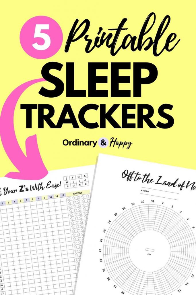5 Printable Sleep Trackers