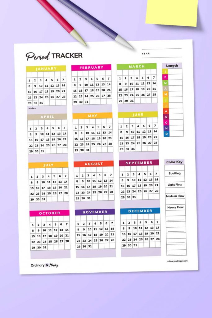 Period Tracker Printables to Easily Track Your Cycle (Free and Premium ...