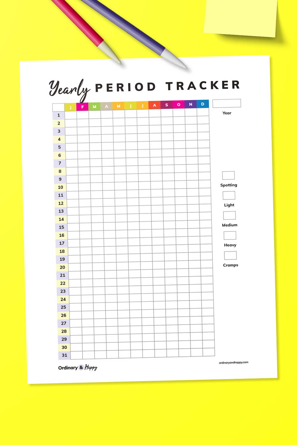 4 Period Tracker Printables To Easily Track Your Cycle Free And