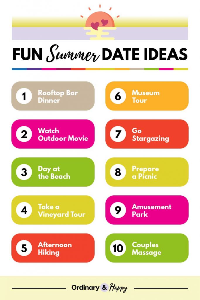 Fun Summer Date Ideas (list of ideas 1-14)