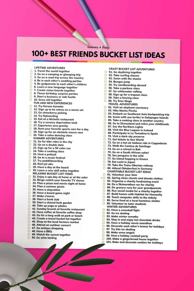 Summer Bucket List For Best Friends summer-bucket-list-for-best-friends