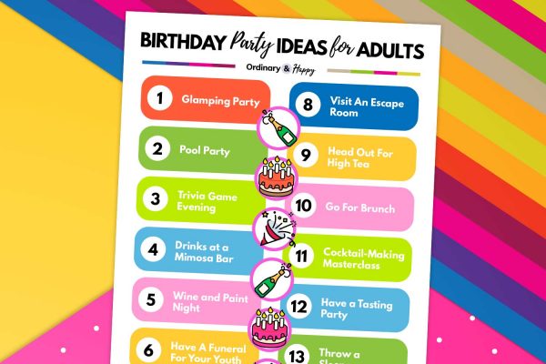 30+ Best Birthday Party Ideas for Adults