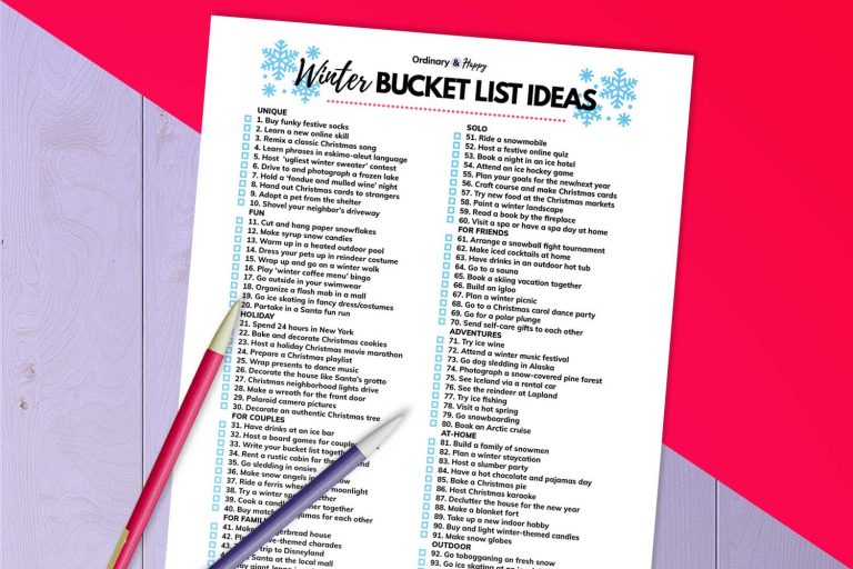 winter bucket list