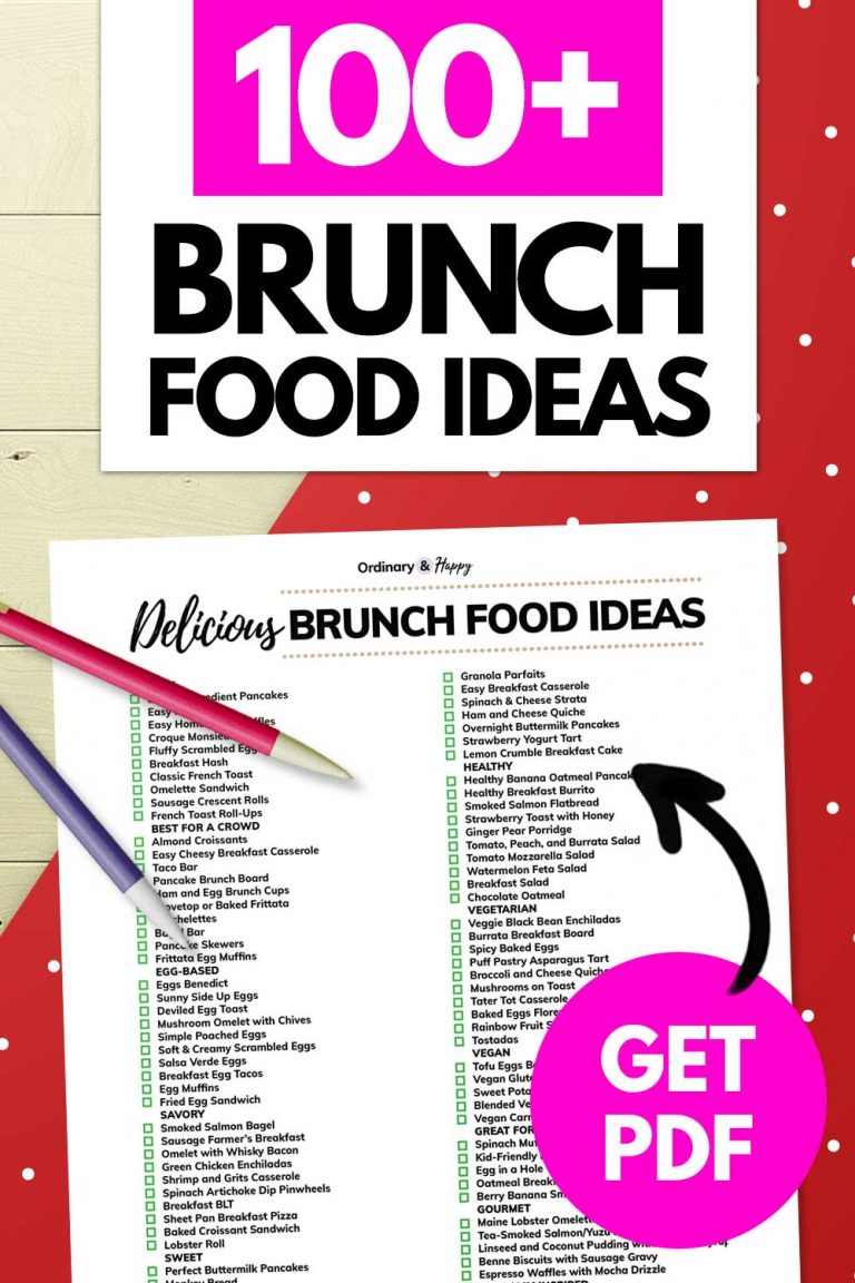 100+ Best Brunch Food Ideas (The Ultimate List) - Ordinary and Happy