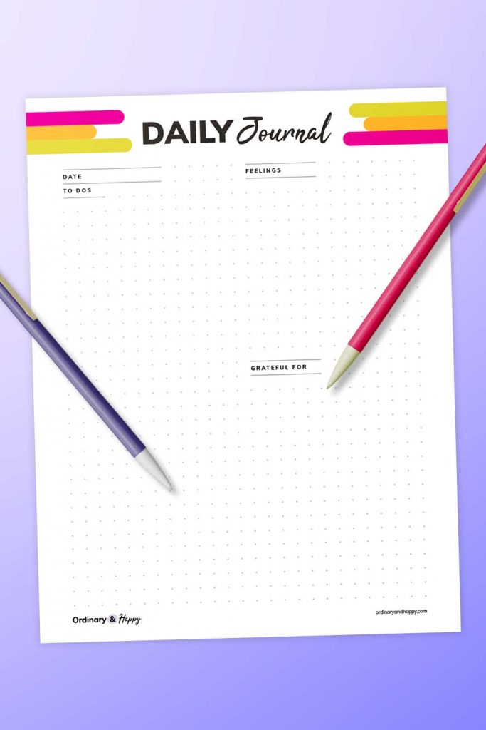 dotted daily journal (image)