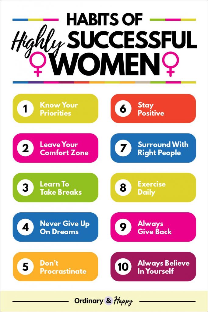 10 Habits Of Highly Successful Women Ordinary And Happy 7484