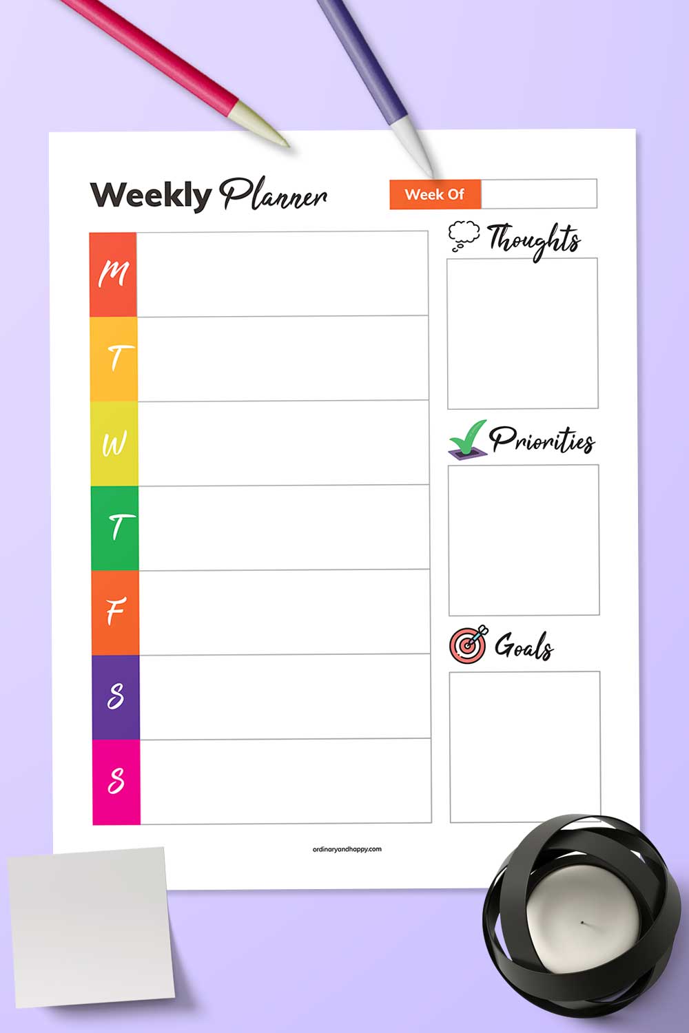 4 Weekly Planner Printables to Organize your Monday to Sunday (Free and ...