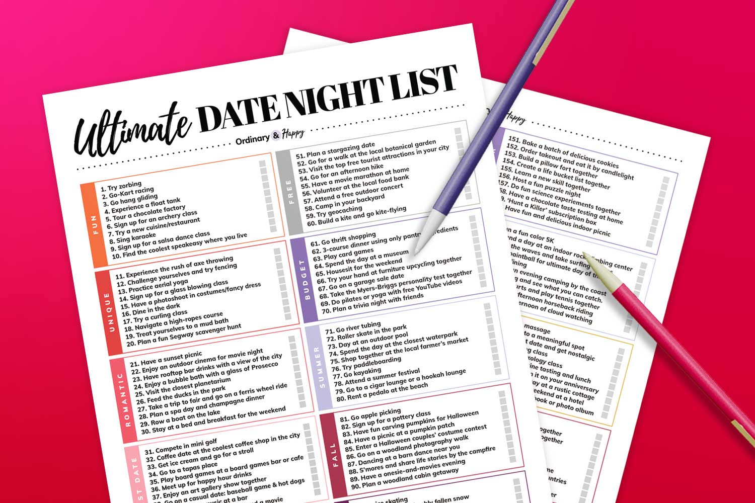 ultimate date night ideas list