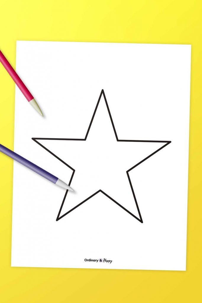 Star Outline Printable