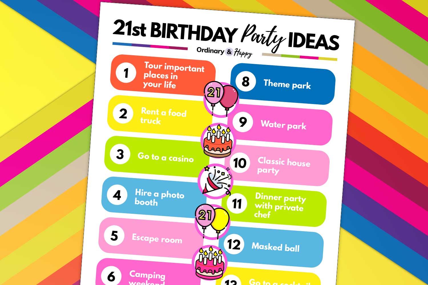 21st Birthday Party Ideas