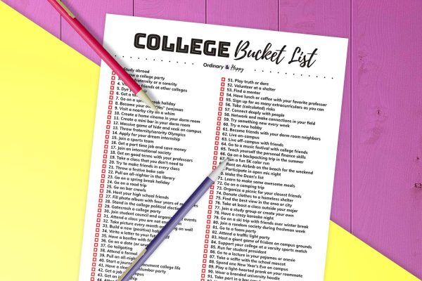 Best College Bucket List Ideas