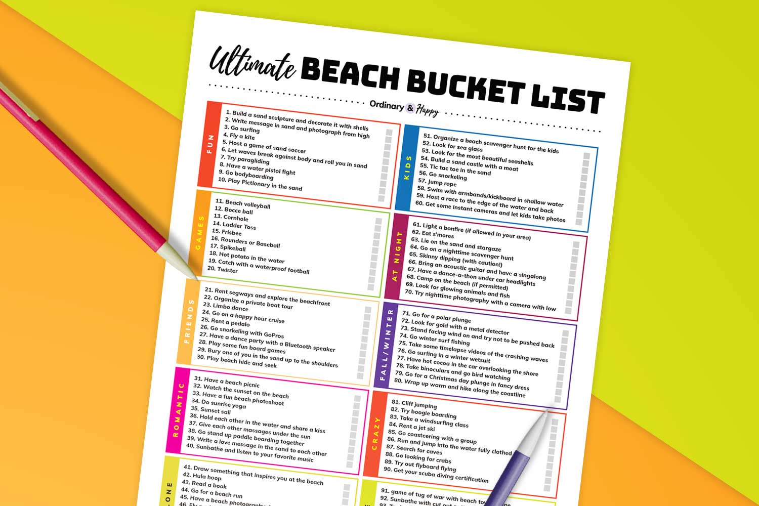100+ Things to Do at the Beach (Bucket List)