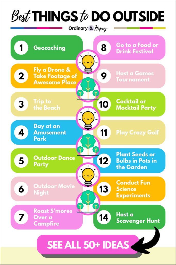 Best Things to Do Outside (a list of 14 ideas listed in the article).