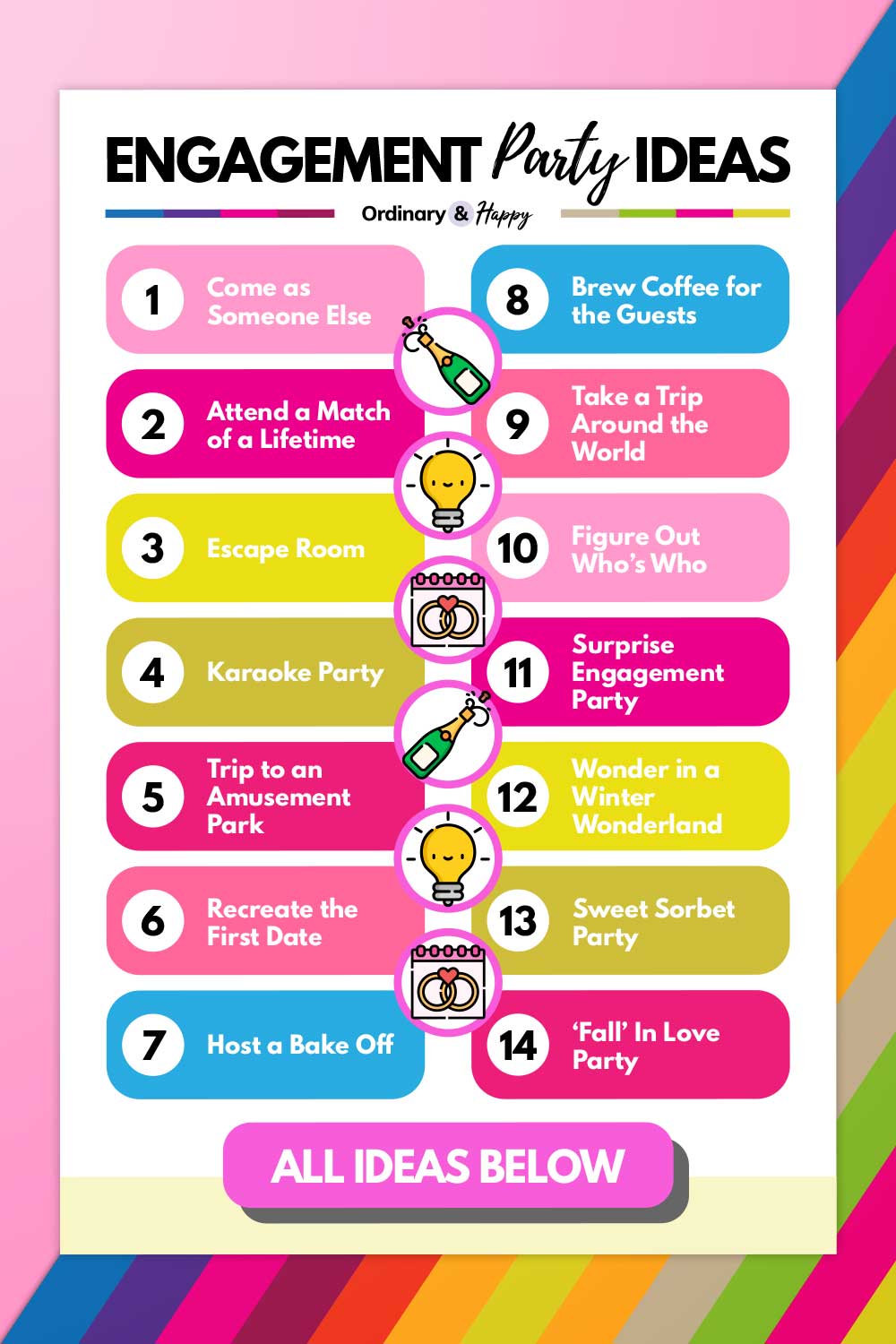 34 Best Engagement Party Ideas to Celebrate in Style Ordinary and Happy