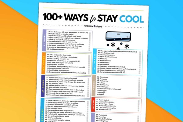 100+ Ways to Stay Cool in a Heatwave