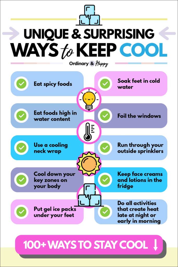Unique and Surprising Ways to Keep Cool (list).