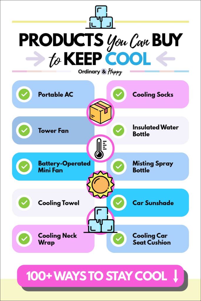 Products You Can Buy to Stay Cool (list).