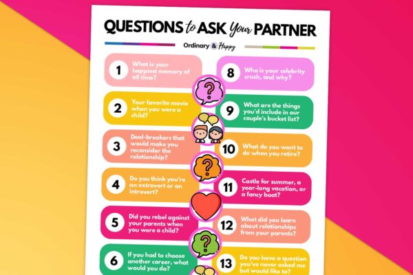 200+ Questions for Couples: Best Questions to Ask Your Partner