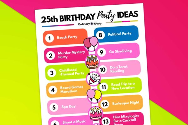 Best 25th Birthday Party Ideas