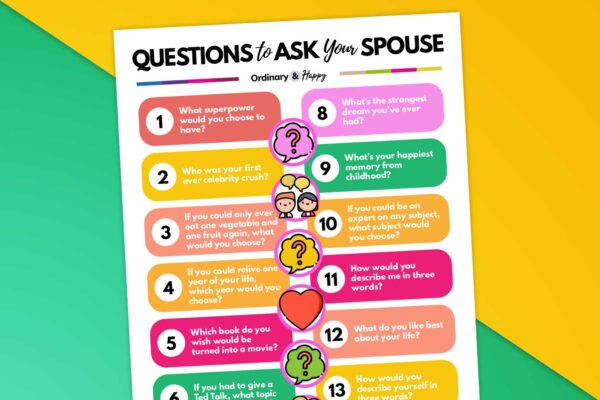 200+ Questions to Ask Your Spouse for Fun and Thoughtful Conversation