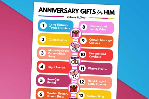 20+ Anniversary Gifts for Him to Give to Your Special Man