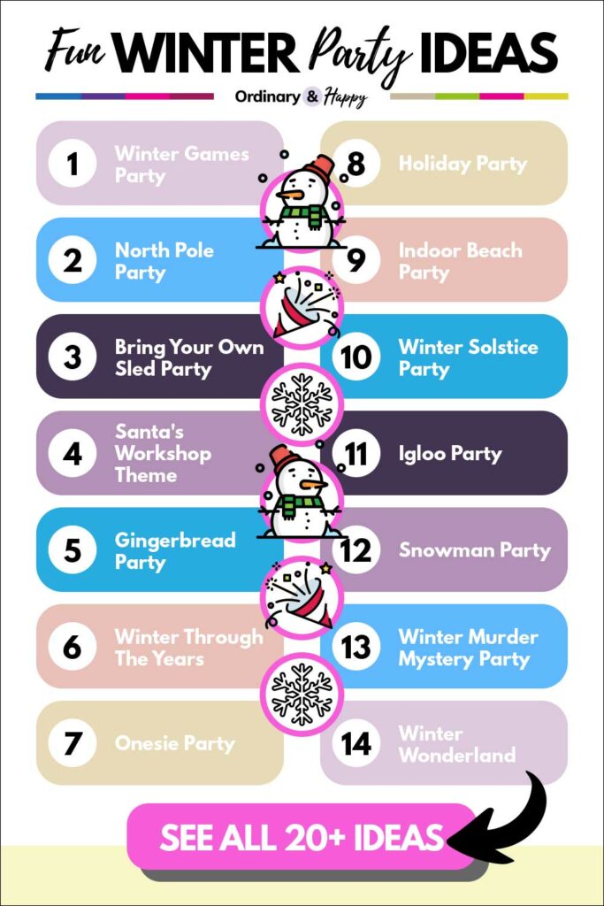 Winter Party Ideas (list of ideas 1-14 from the article).