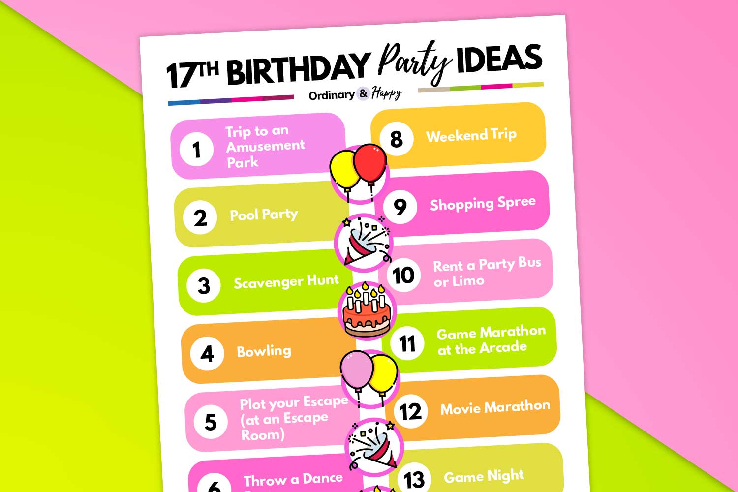 Best 17th Birthday Ideas for a Fun-Filled Celebration