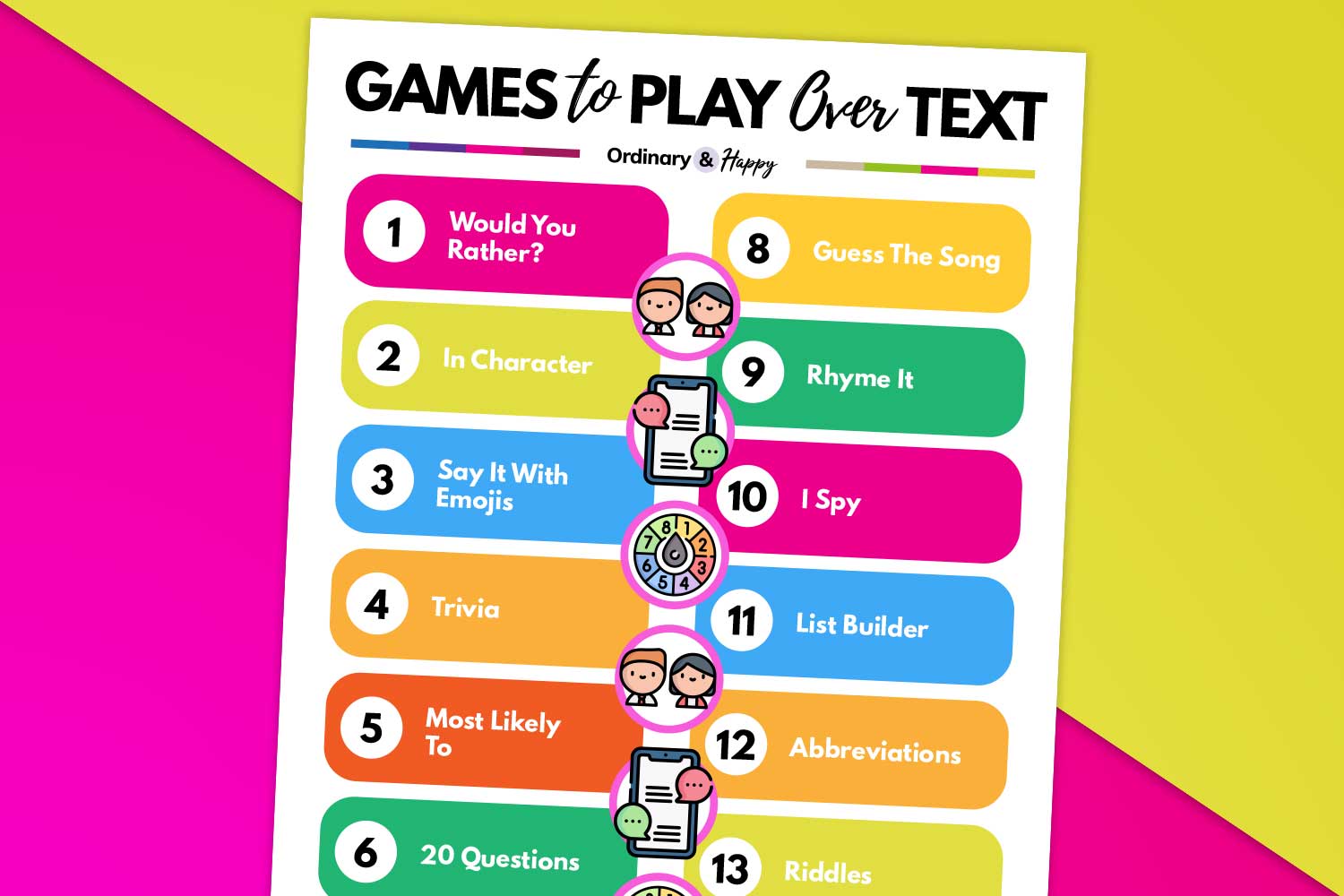 Texting Games: 25+ Fun Games to Play over Text