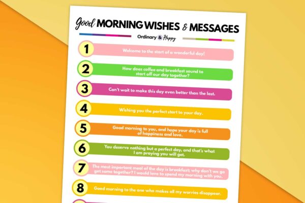 120 Good Morning Wishes and Messages to Send to Loved Ones
