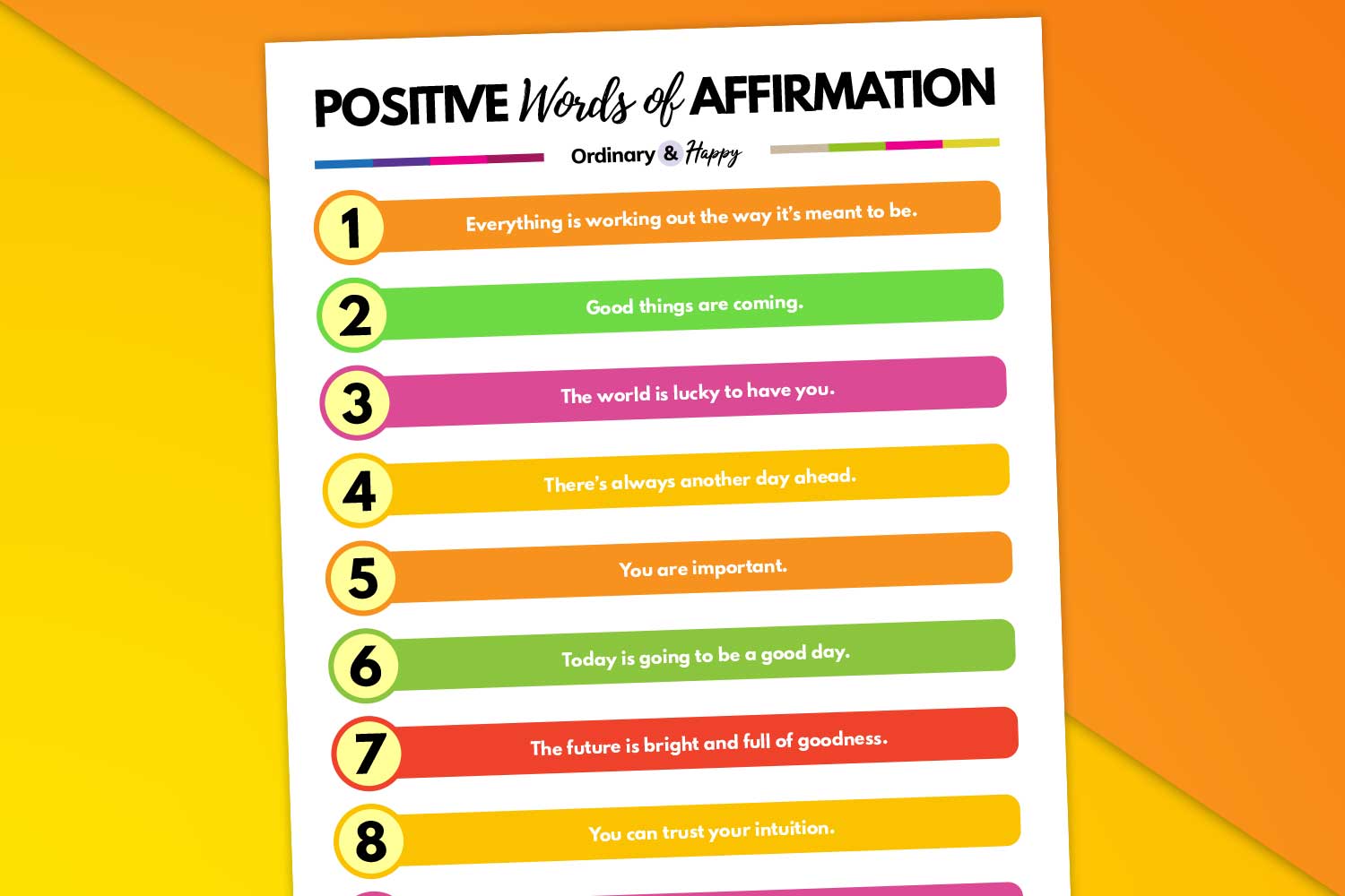 200+ Positive Words of Affirmation You Can Use Today