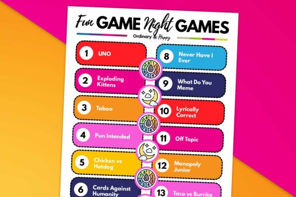 27 Game Night Games for an Evening of Thrills and Fun