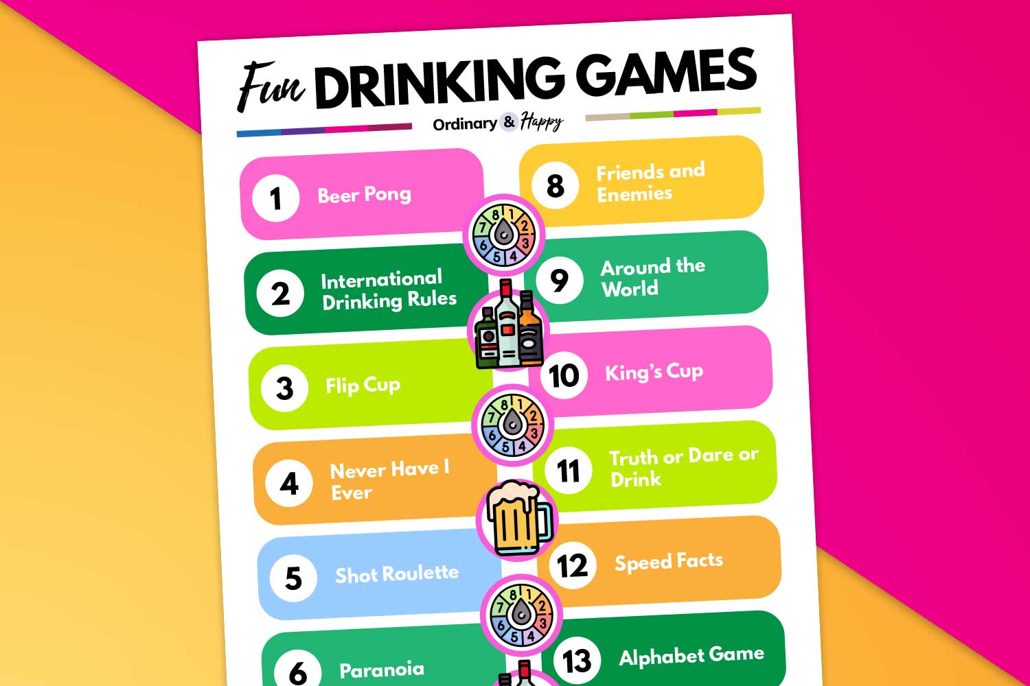 25 Drinking Games to Liven Up Your Gathering