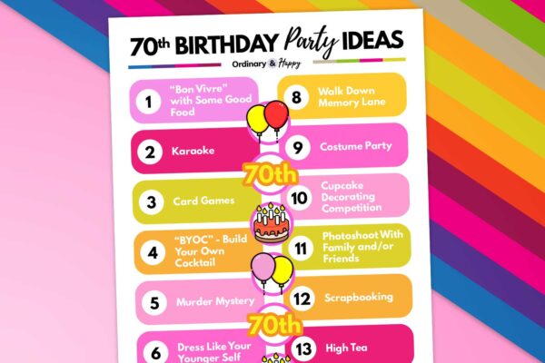 Best 70th Birthday Ideas for a Super Fun Celebration