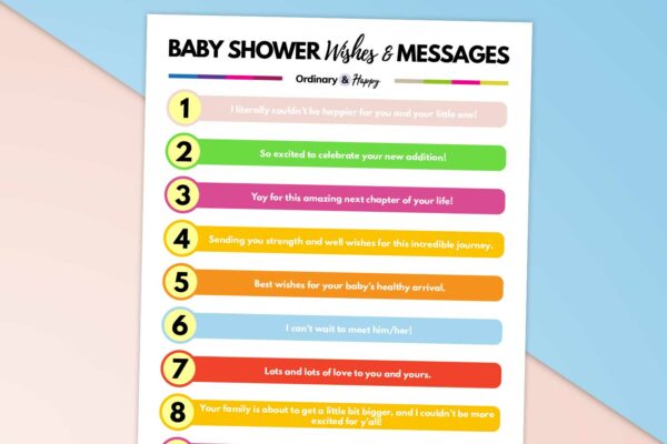 90+ Baby Shower Wishes and Messages to Send the Mother-to-Be