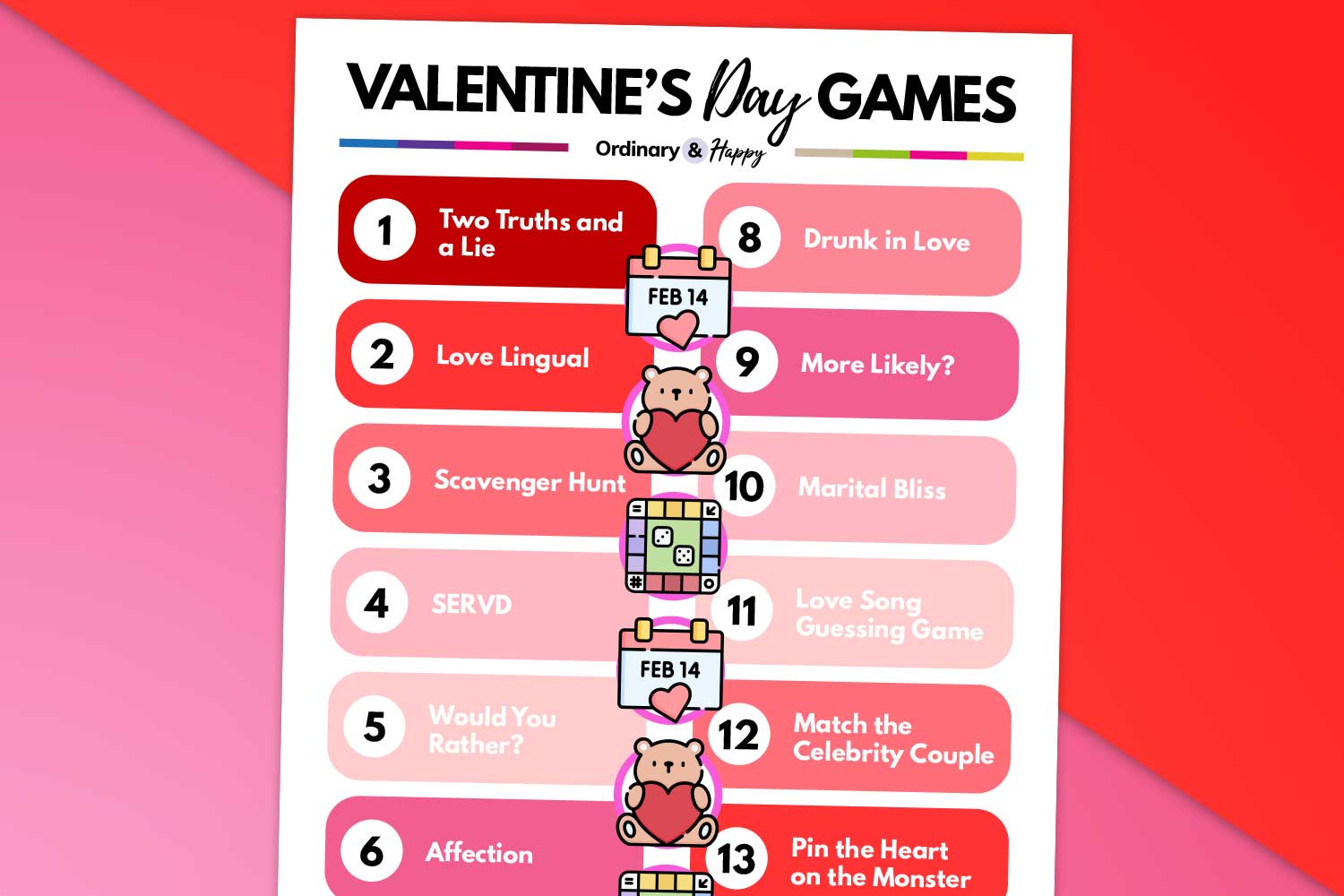 25 Valentine’s Day Games to Play with the Ones You Love