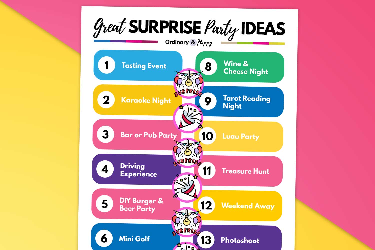 24 Surprise Party Ideas to Celebrate in Style