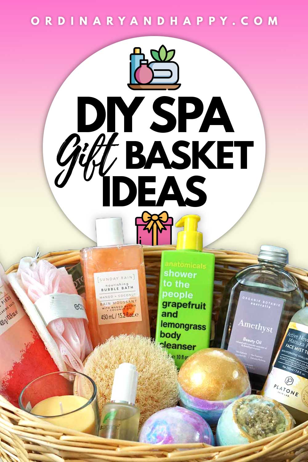 DIY Spa Gift Basket Ideas (20+ Things to Put in a Spa Basket and More ...