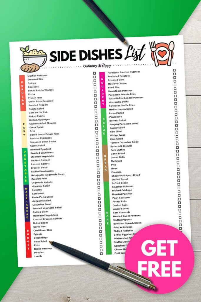 Side dish list (100+ Side Dishes)