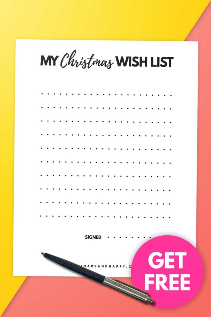 Simple Christmas Wish List