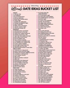 The Ultimate Date Ideas Bucket List - Over 100 Ideas for the Perfect ...