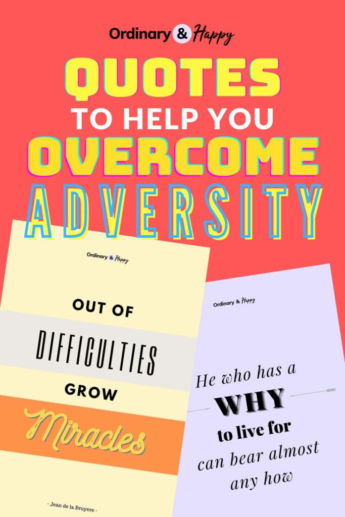 pin sampling 2 of over 20 quotes to help you overcome adversity