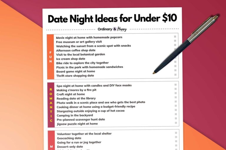 Fun and Simple Date Night Ideas for Under $10