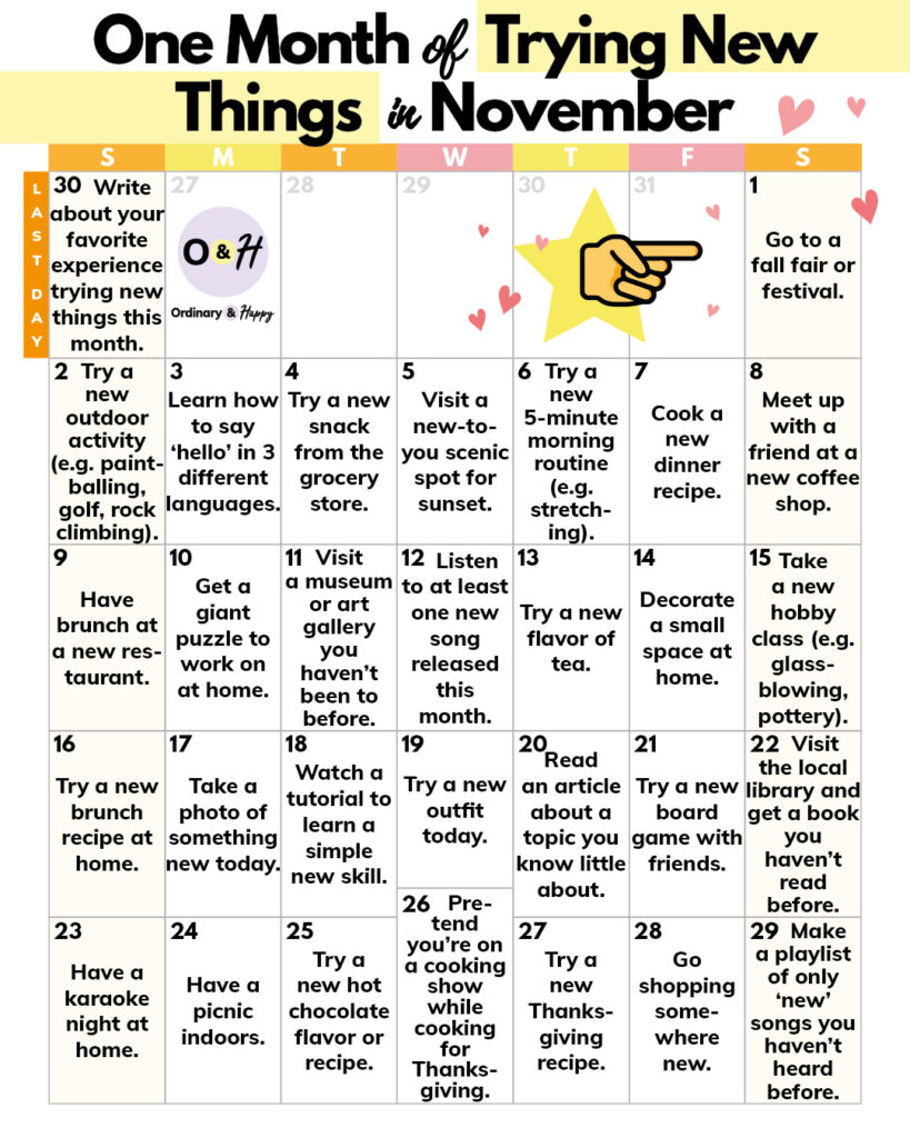 Make Memorable Plans With Our Fun Things to Do in November Ordinary