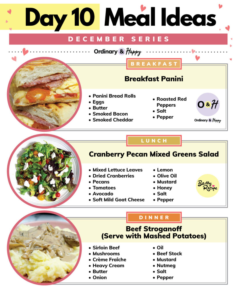 Daily menu for December 10