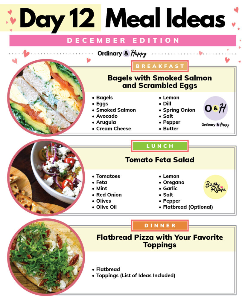 Day 12 meal ideas