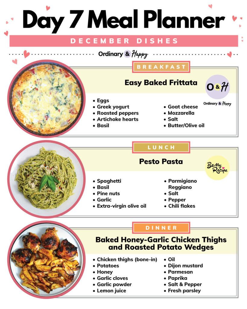 December 7th meal ideas