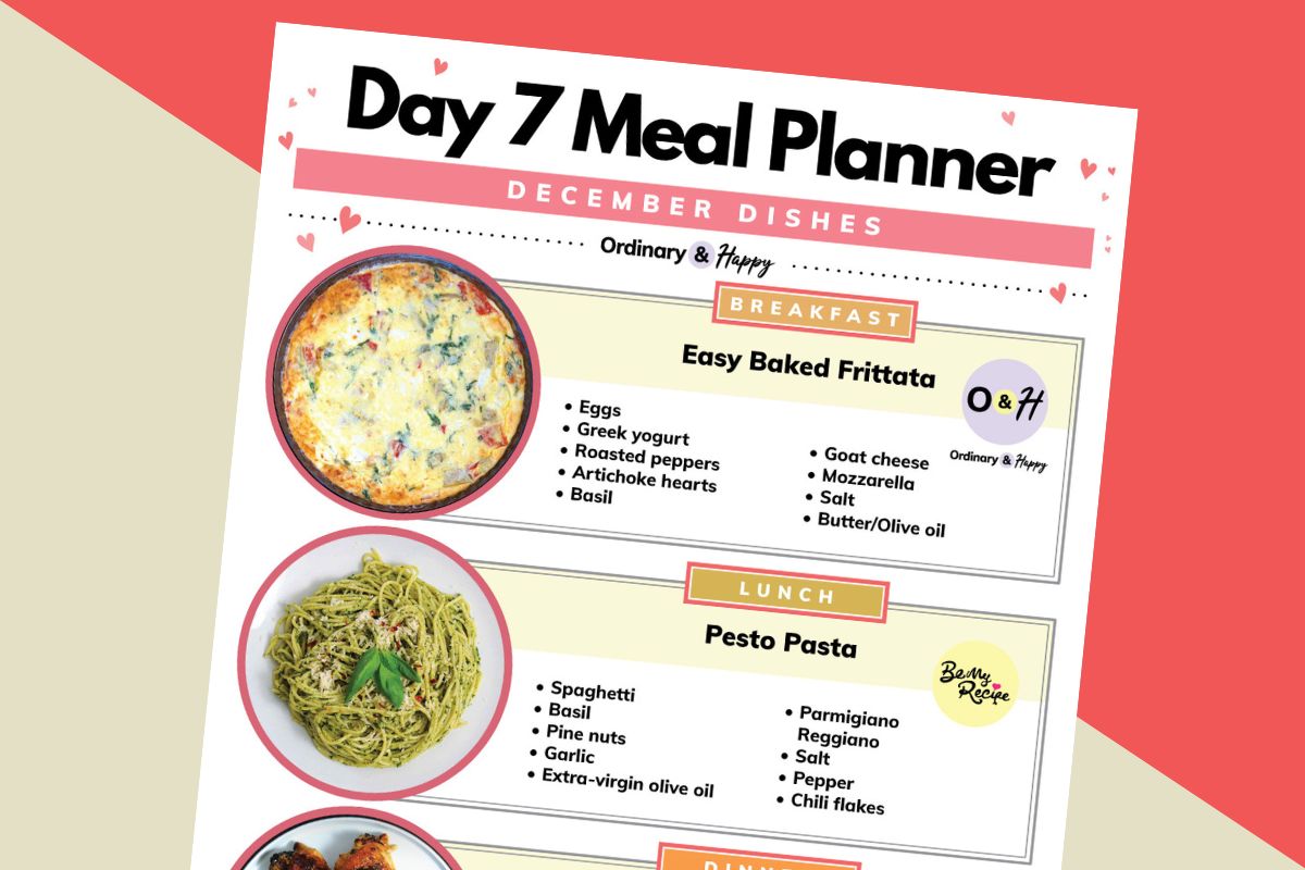 Weekly Meal Ideas for December 7-13