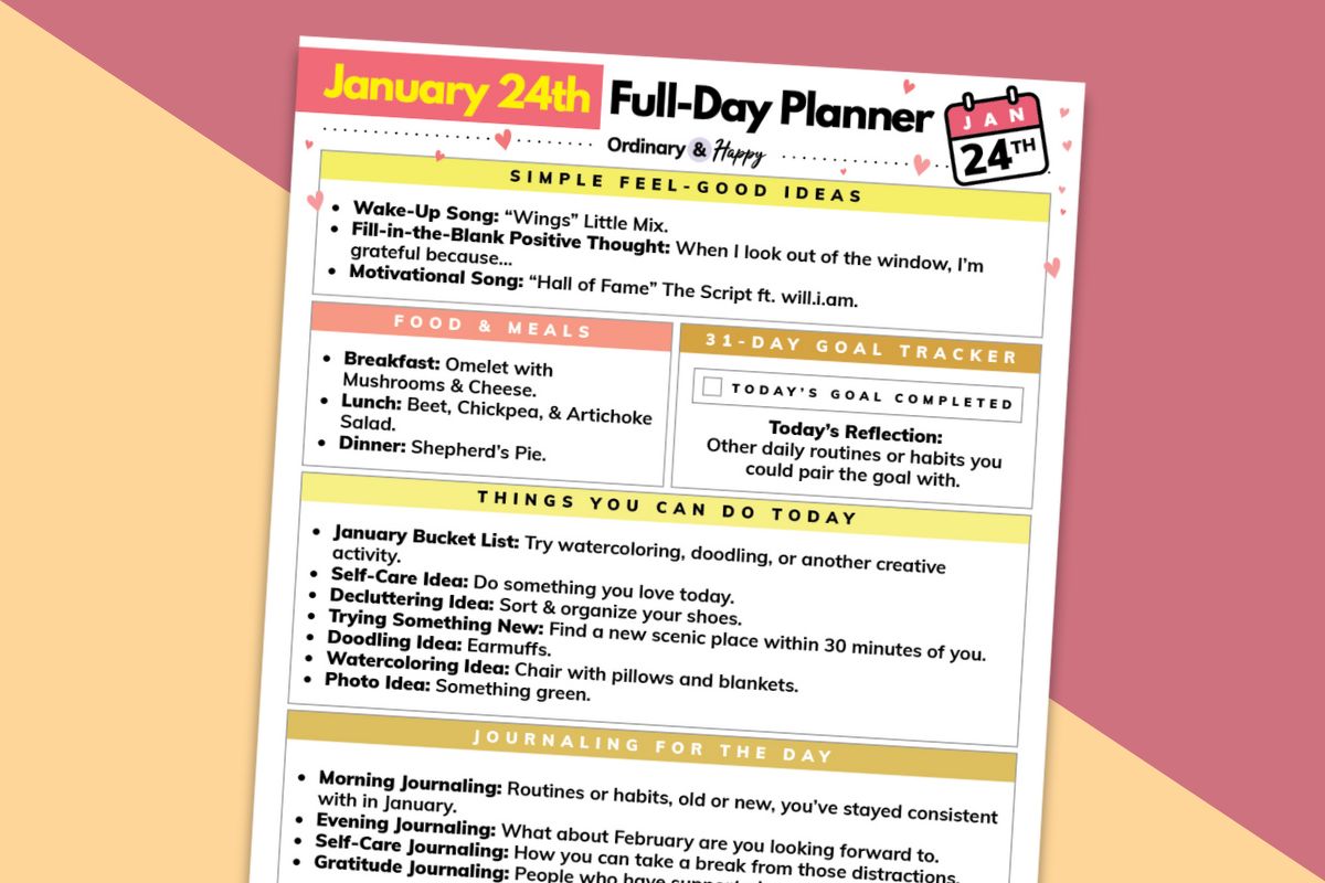 January 24th planner featured.